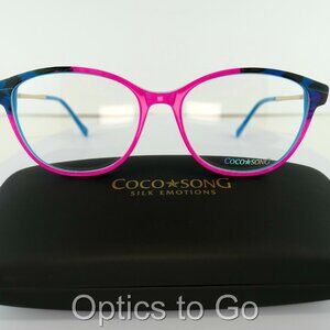 COCO SONG CCS 199 (C:02) PINK / TEAL / PURPLE 53-16-140 EYEGLASS FRAMES